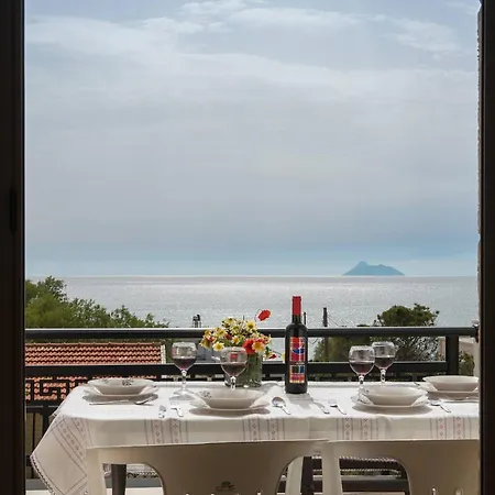 Sofia Apartment, With Sea & Mountain View Kalamaki  Exterior foto