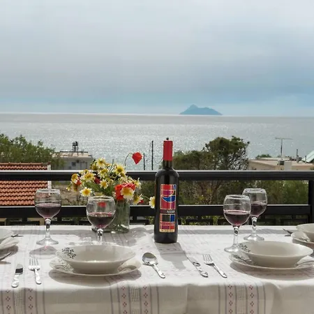 Sofia Apartment, With Sea & Mountain View Kalamaki  Exterior foto